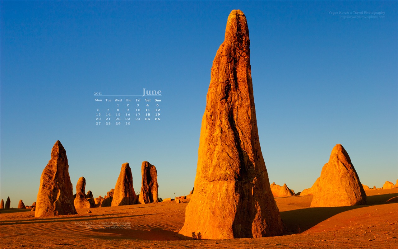 Juni 2011 Kalender Wallpaper (2) #19 - 1280x800