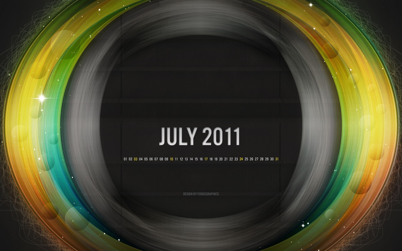 2011年7月カレンダー壁紙（2） #14 - 1280x800