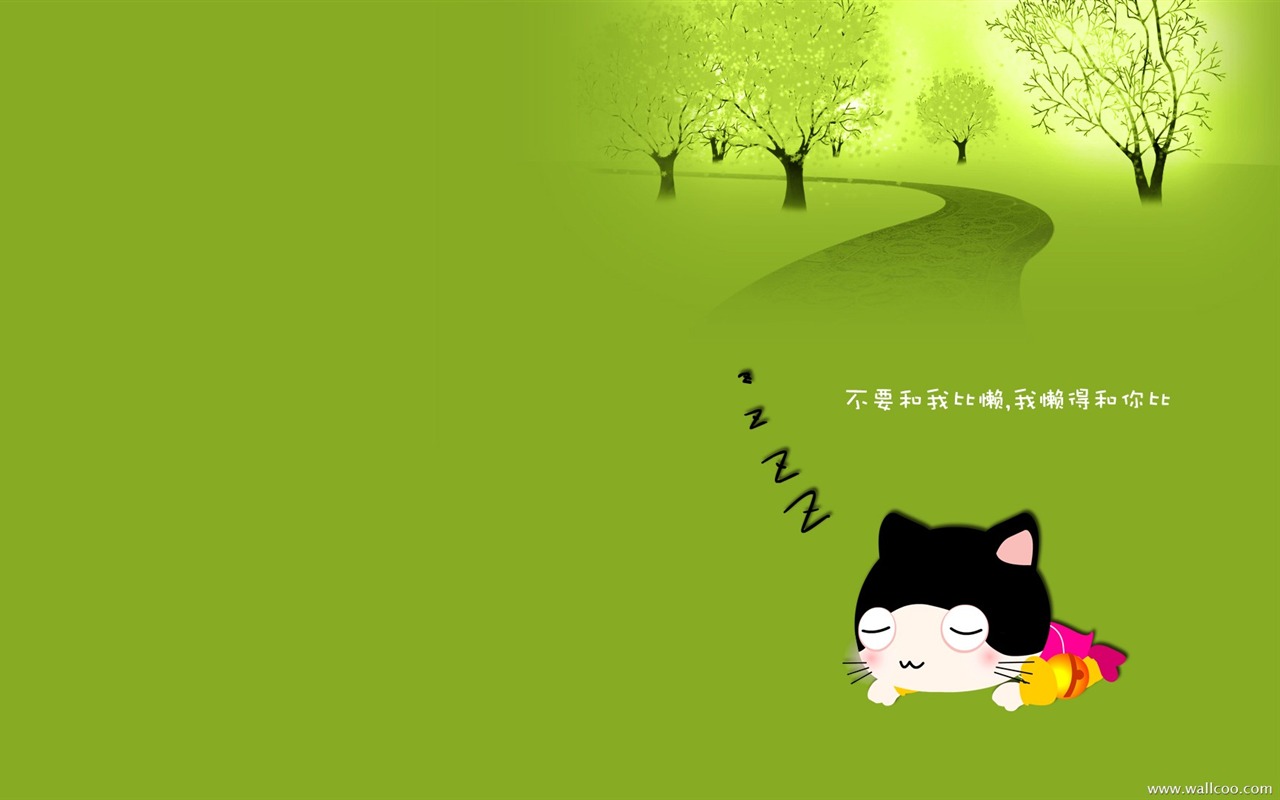 貓咪寶貝 卡通壁紙(四) #8 - 1280x800