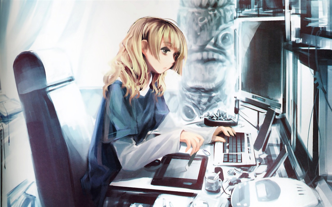 Anime girl HD tapety na plochu #19 - 1280x800