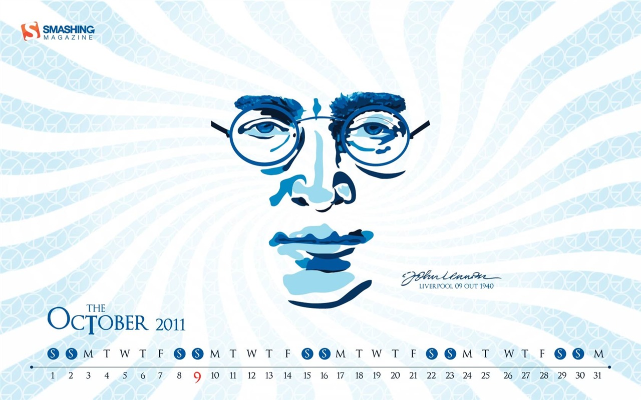2011年10月 月曆壁紙(二) #12 - 1280x800