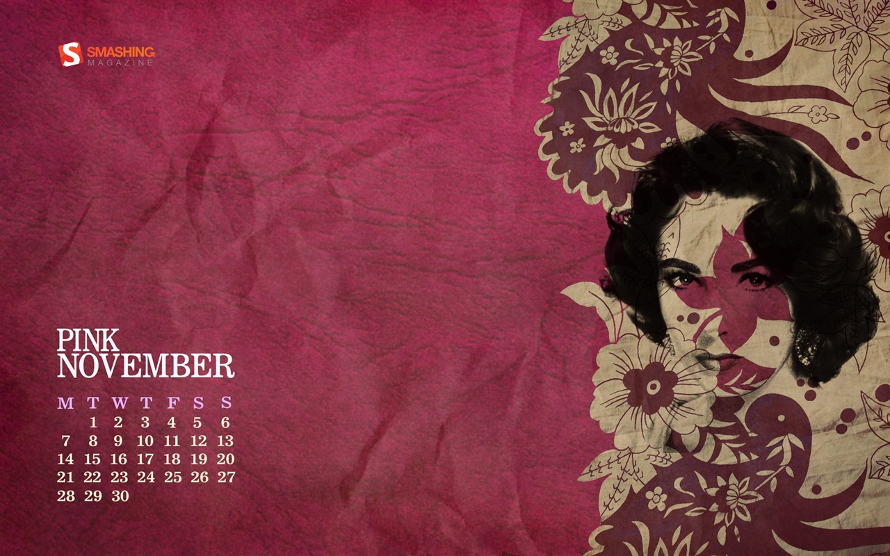 November 2011 Kalender Wallpaper (2) #7 - 1280x800