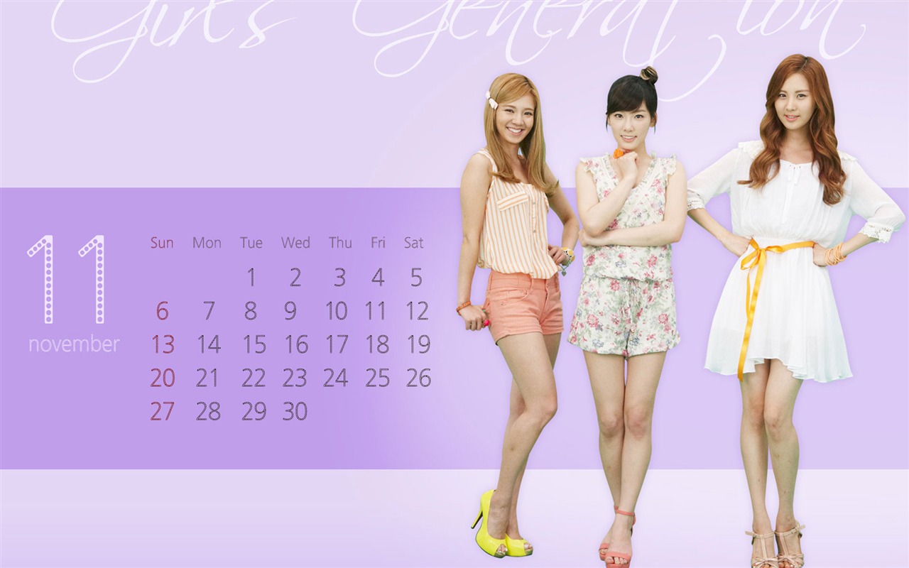 November 2011 Kalender Wallpaper (2) #15 - 1280x800