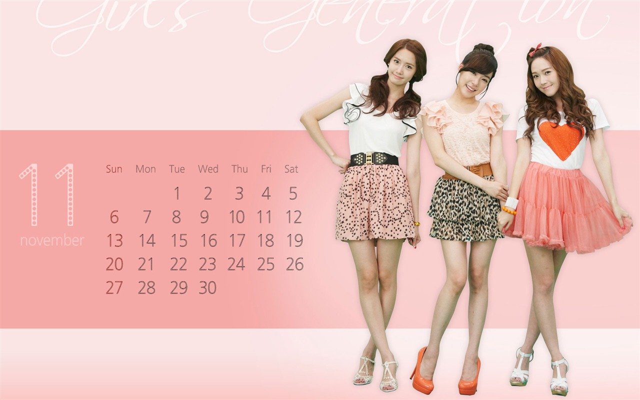 November 2011 Calendar wallpaper (2) #16 - 1280x800
