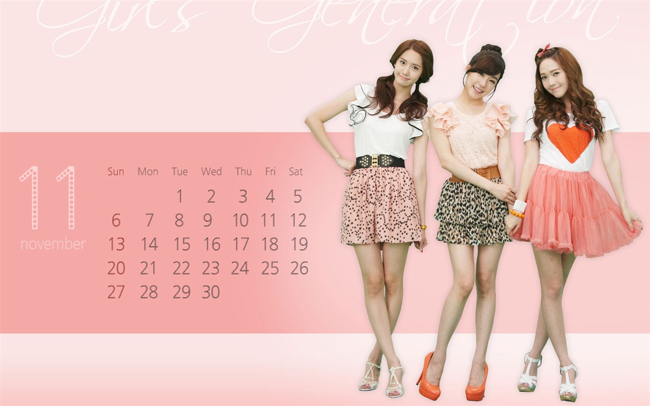 November 2011 Kalender Wallpaper (2) #16 - 1280x800