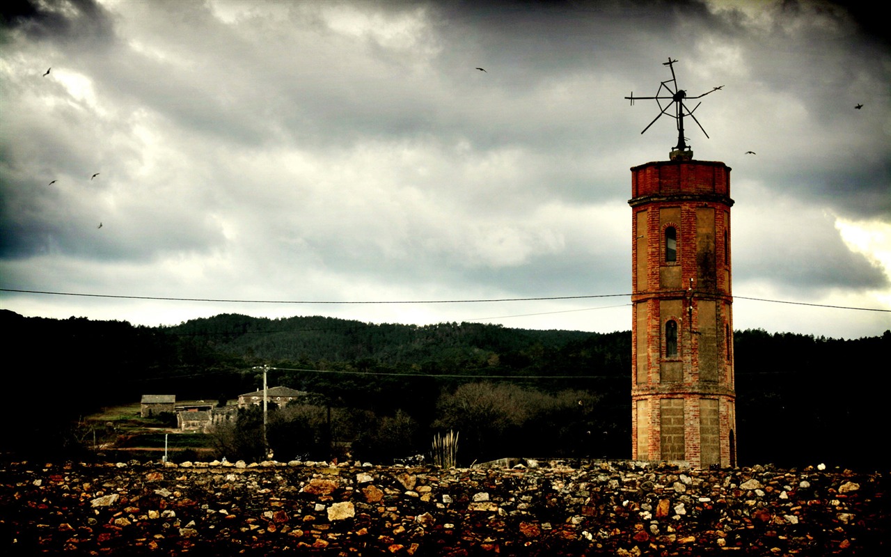 Spanien Girona HDR-Stil Hintergrundbilder #2 - 1280x800