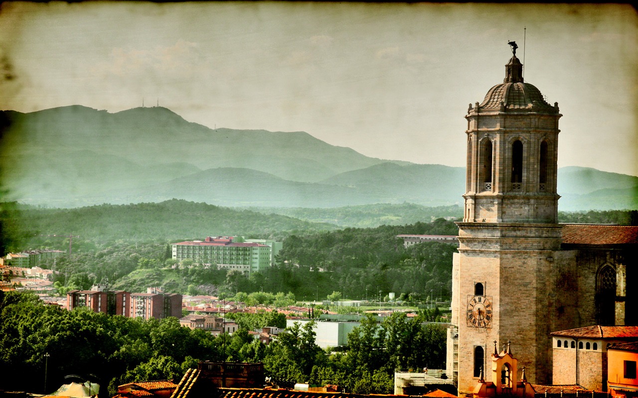 Spanien Girona HDR-Stil Hintergrundbilder #5 - 1280x800