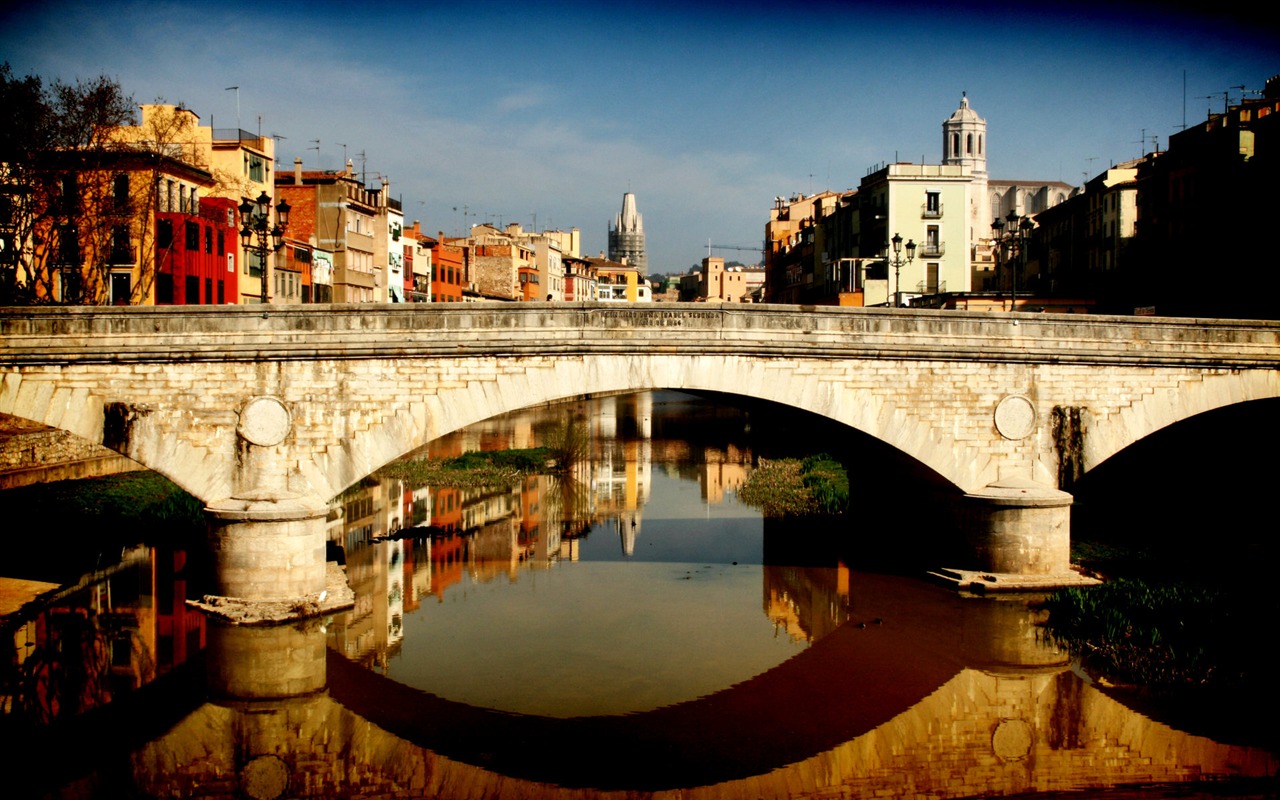 Spanien Girona HDR-Stil Hintergrundbilder #14 - 1280x800