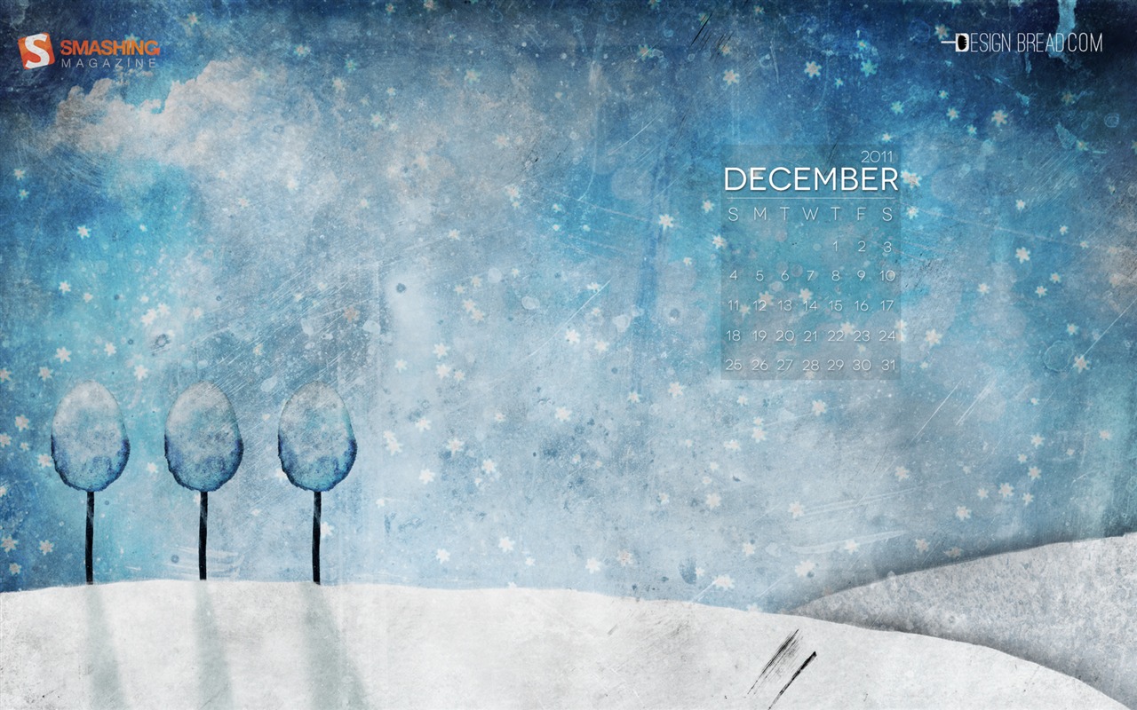 December 2011 Calendar wallpaper (1) #3 - 1280x800