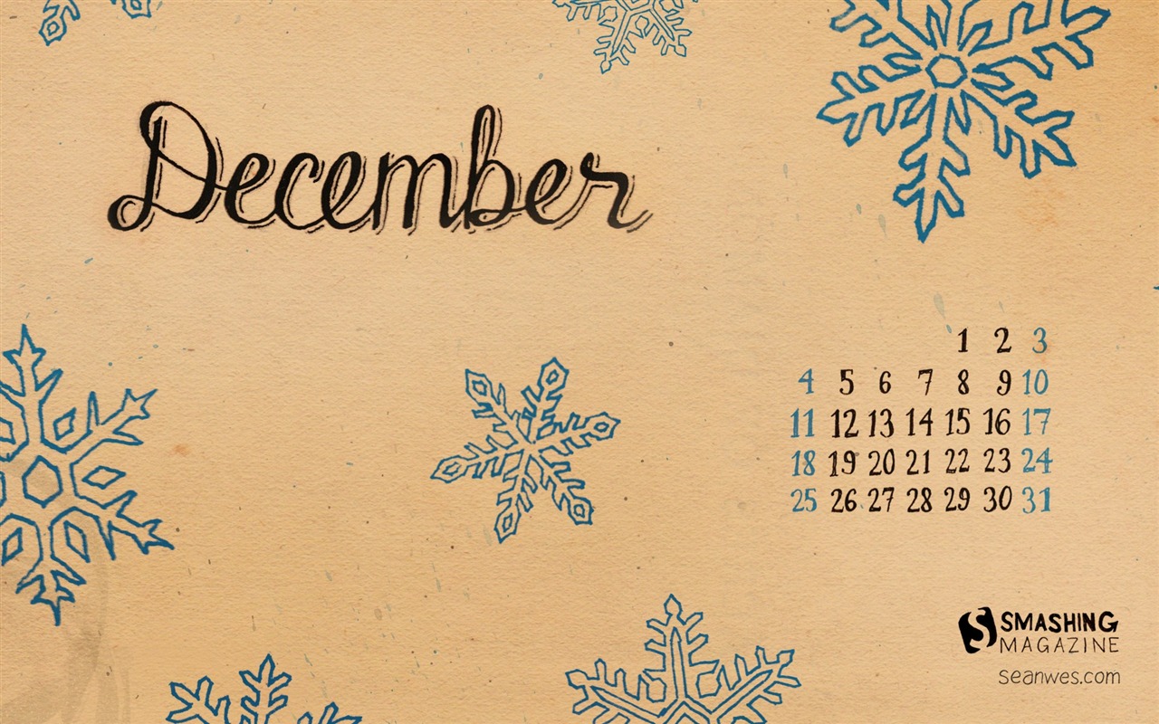 Décembre 2011 Calendar Wallpaper (1) #12 - 1280x800