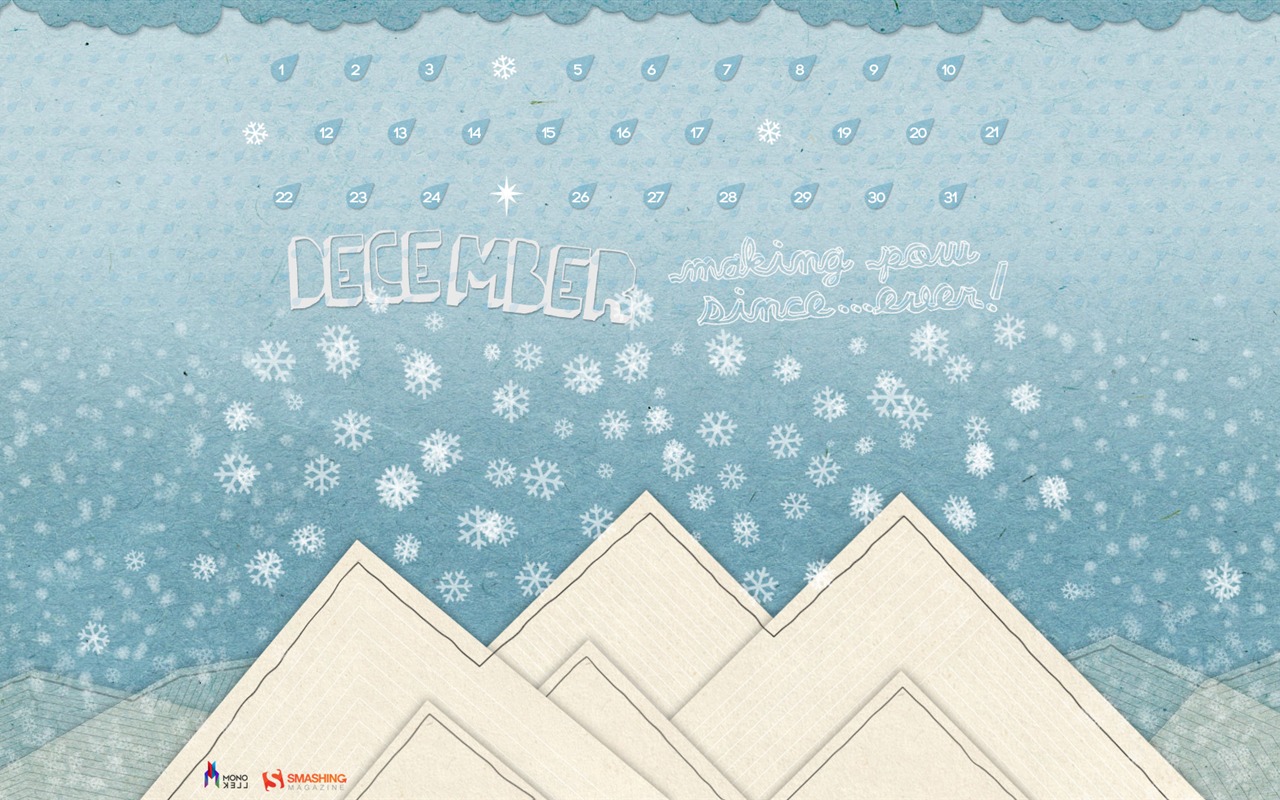 Dezember 2011 Kalender Wallpaper (2) #7 - 1280x800