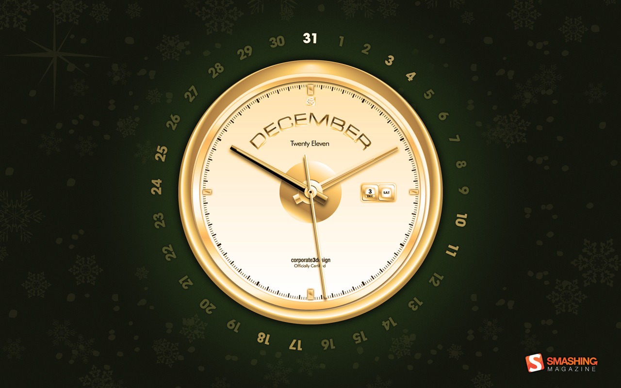 Dezember 2011 Kalender Wallpaper (2) #12 - 1280x800