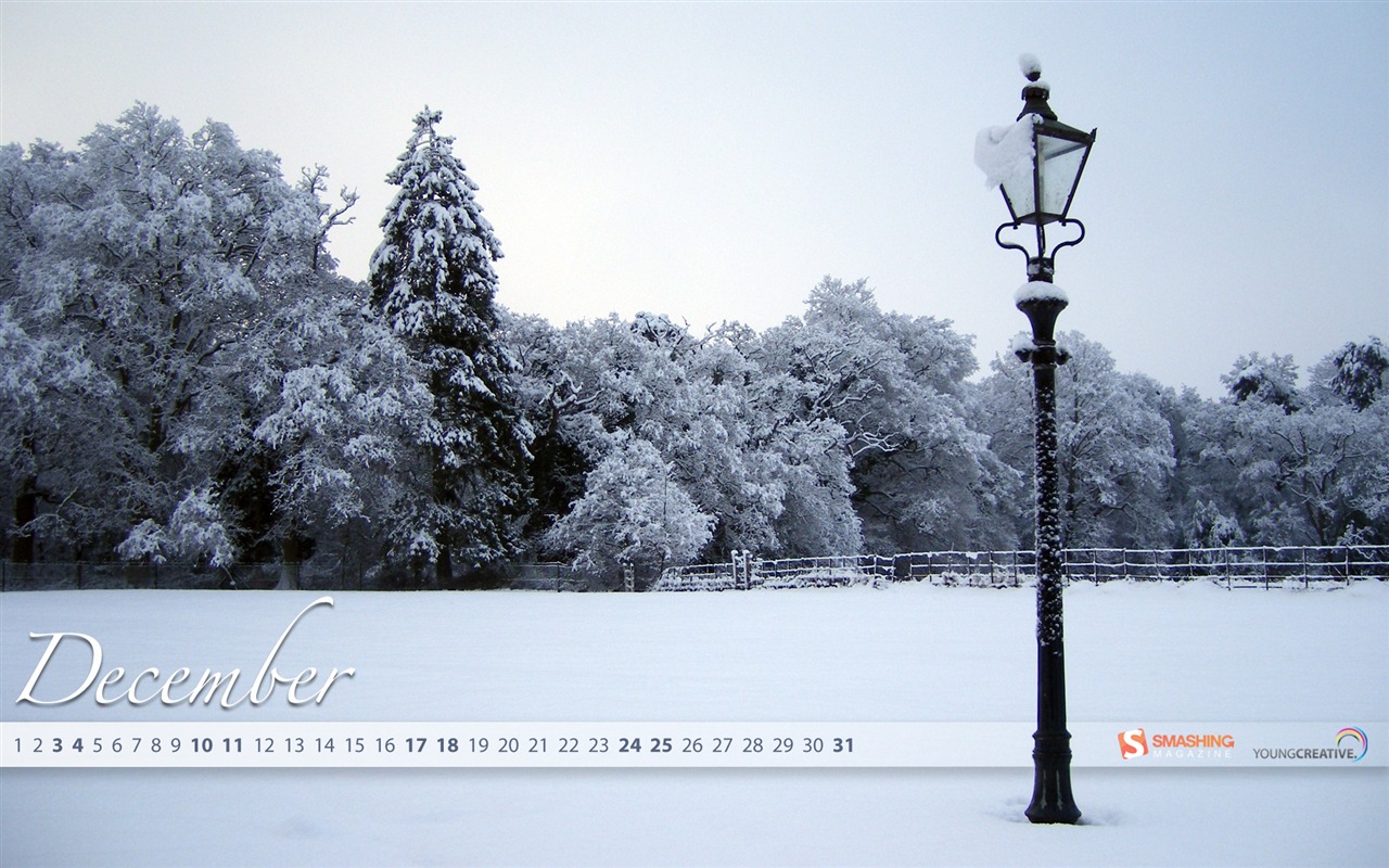Dezember 2011 Kalender Wallpaper (2) #15 - 1280x800
