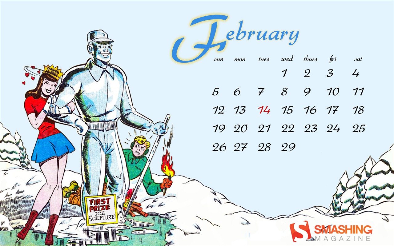 2012年2月 月曆壁紙(二) #6 - 1280x800