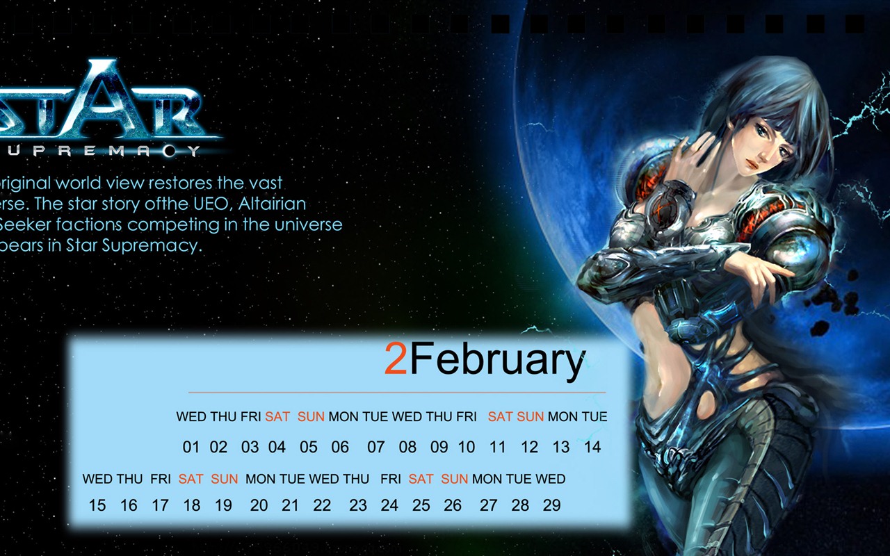 February 2012 Calendar Wallpaper (2) #16 - 1280x800