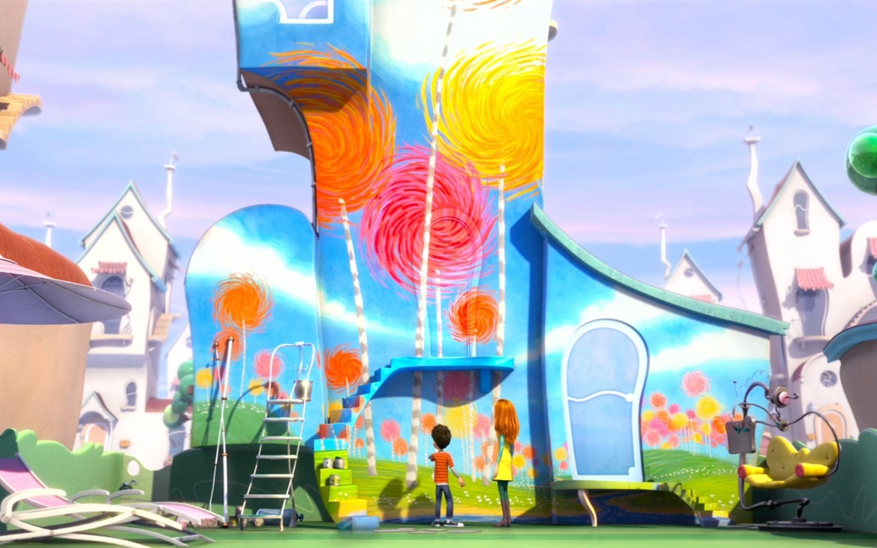 Dr. Seuss The Lorax 老雷斯的故事 高清壁纸26 - 1280x800