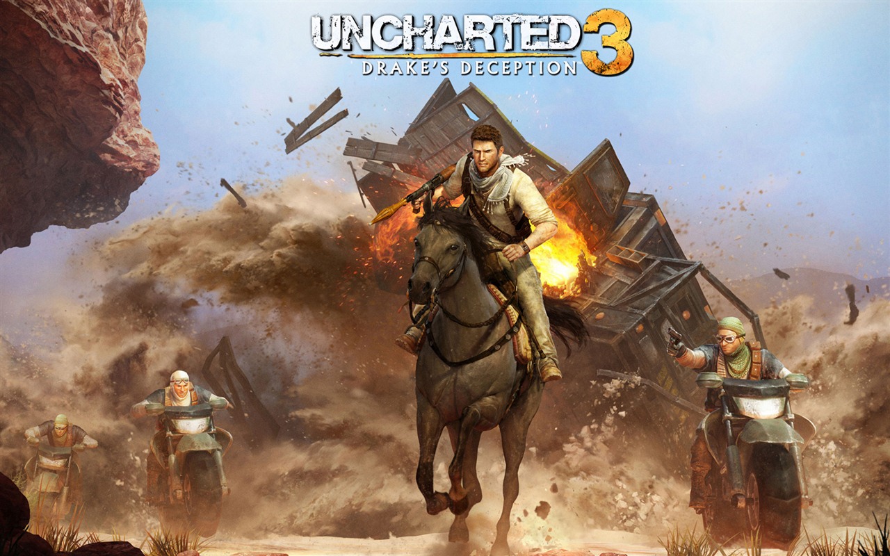 Uncharted 3: El engaño de Drake fondos de pantalla de alta definición #1 - 1280x800