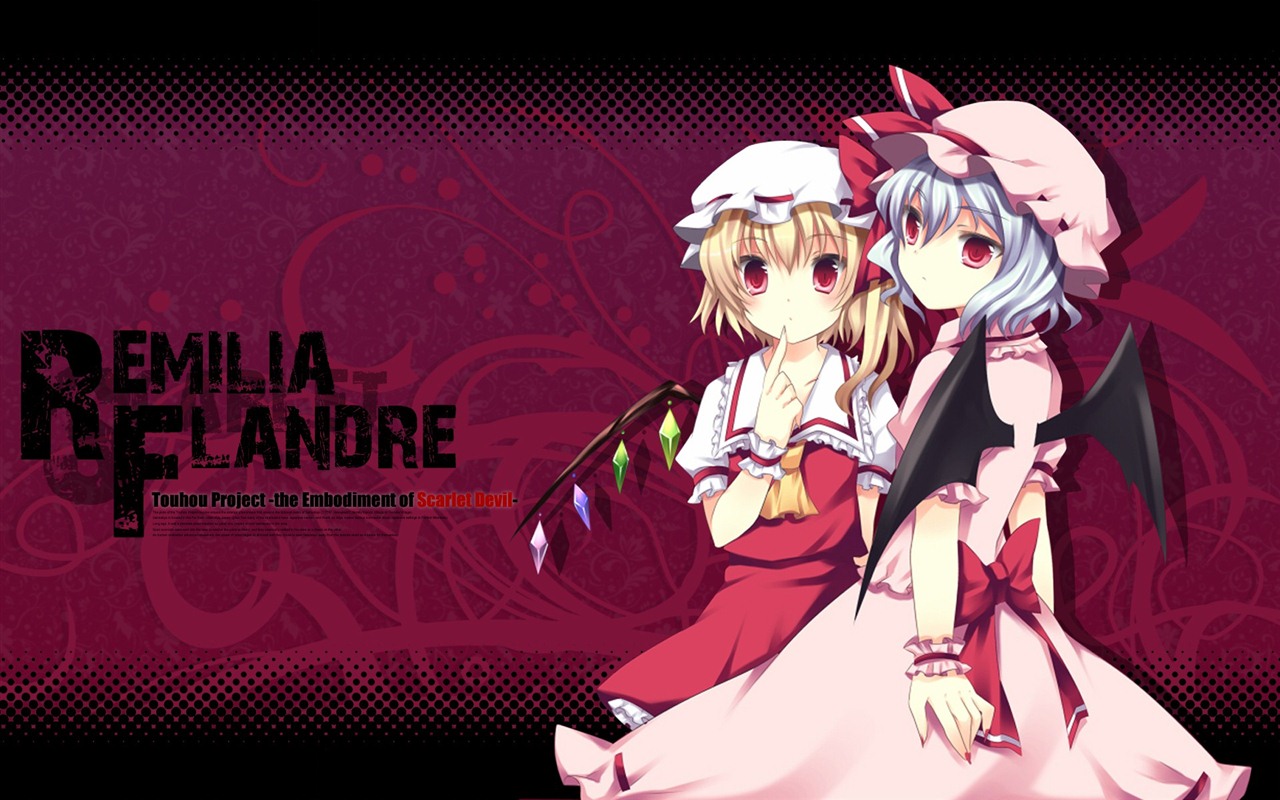 Touhou Project caricature HD wallpapers #8 - 1280x800
