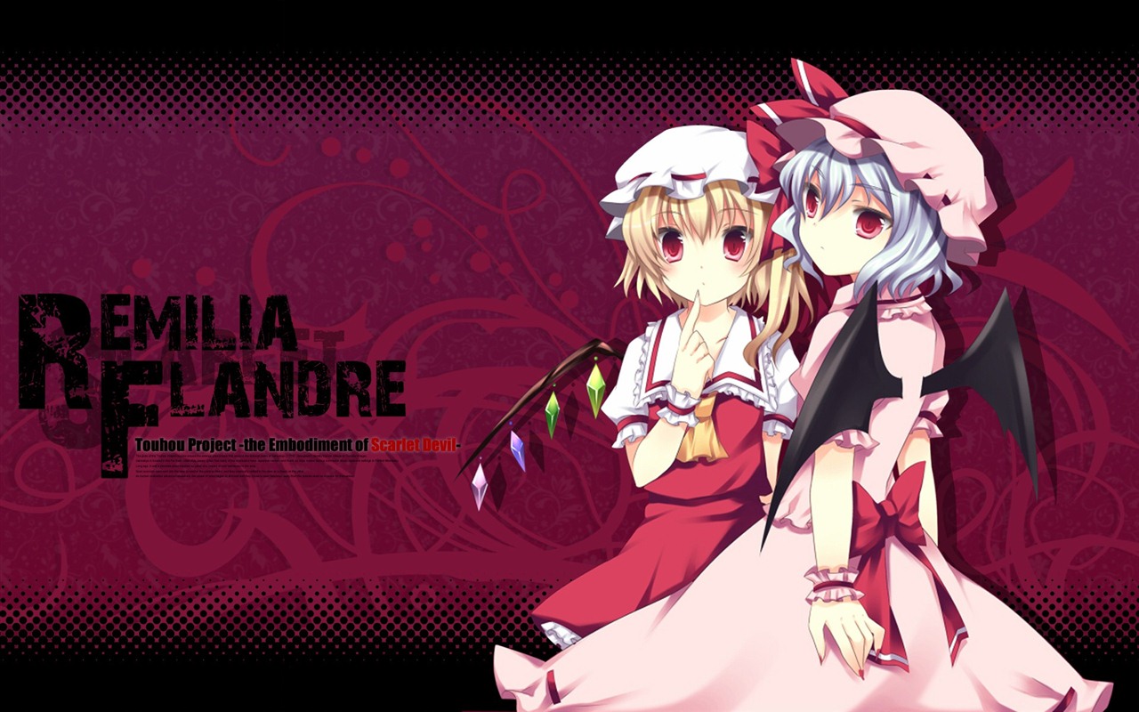 Touhou projekt karikatura HD tapety na plochu #8 - 1280x800