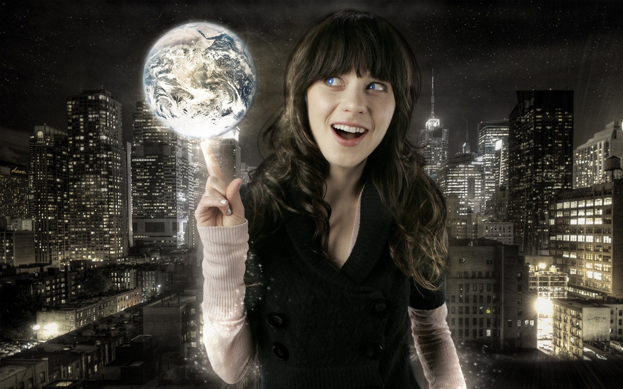 Zooey Deschanel krásné tapety na plochu #16 - 1280x800