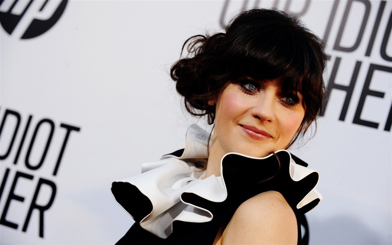 Zooey Deschanel 佐伊·丹斯切爾 美女壁紙 #19 - 1280x800