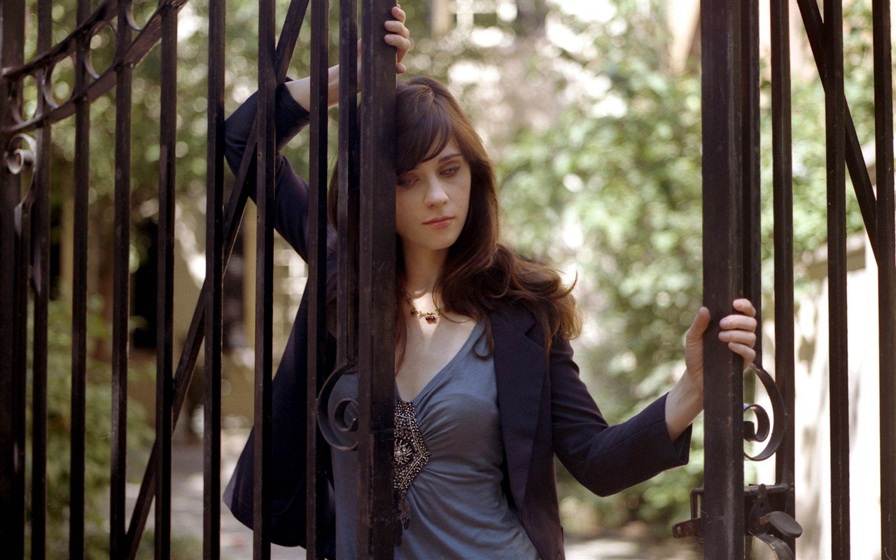 Zooey Deschanel 佐伊·丹斯切爾 美女壁紙 #21 - 1280x800