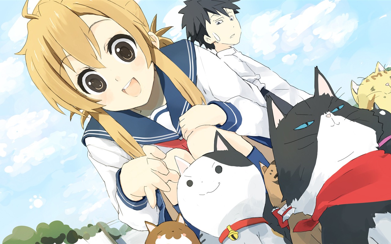 Nyan Koi! HD wallpapers #29 - 1280x800