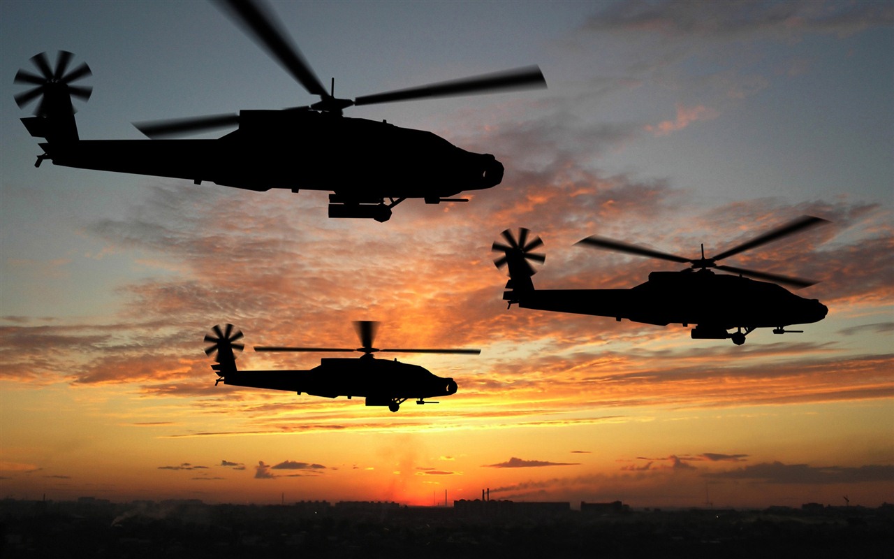 Fonds d'écran HD hélicoptères militaires #15 - 1280x800