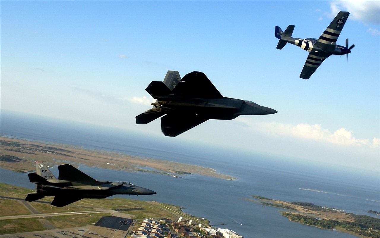 Military fighter HD widescreen wallpapers #19 - 1280x800