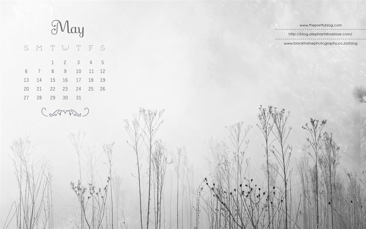 2012年5月 月曆壁紙(一) #9 - 1280x800