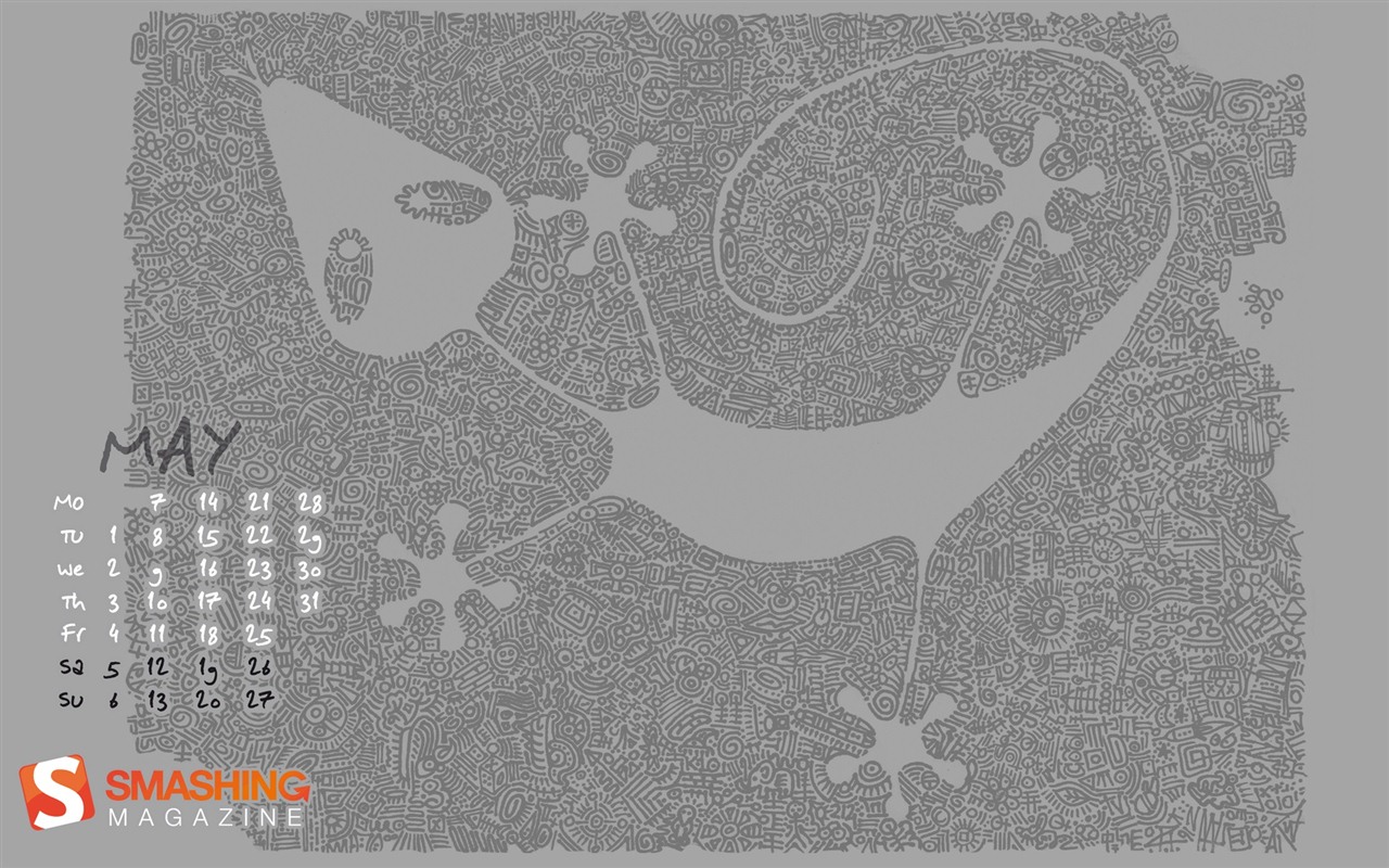 2012年5月 月曆壁紙(一) #17 - 1280x800