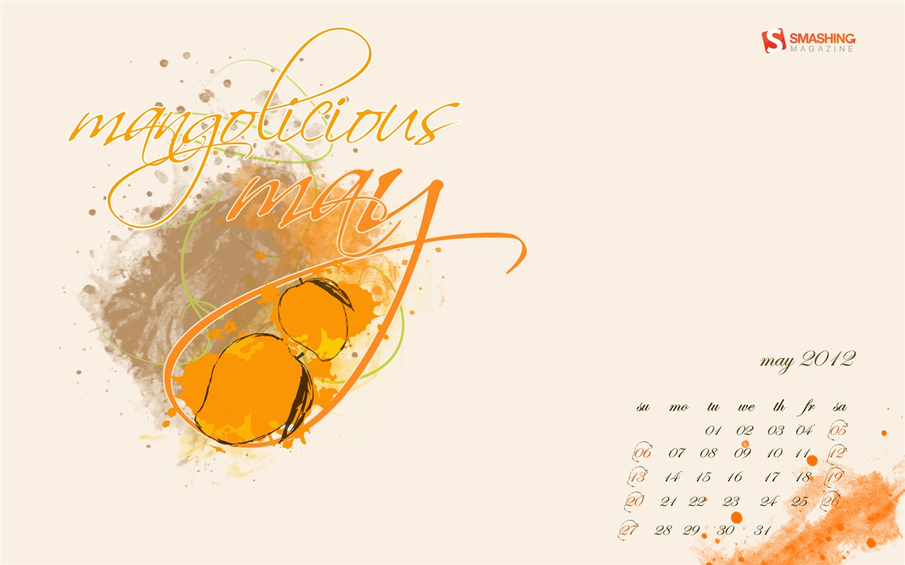 Mai 2012 Kalender Wallpapers (2) #4 - 1280x800