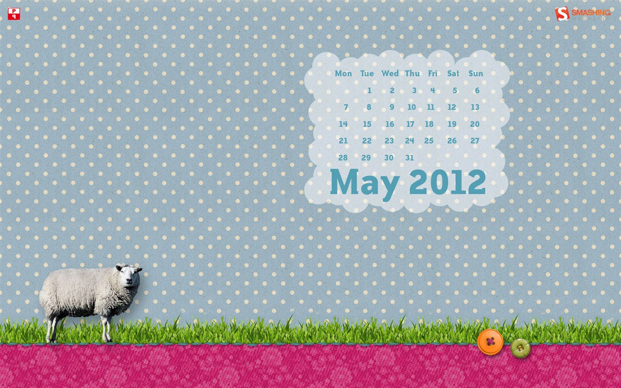 2012年5月 月曆壁紙(二) #8 - 1280x800