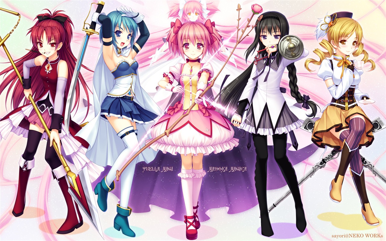 Puella Magi Madoka Magica HD tapety na plochu #1 - 1280x800