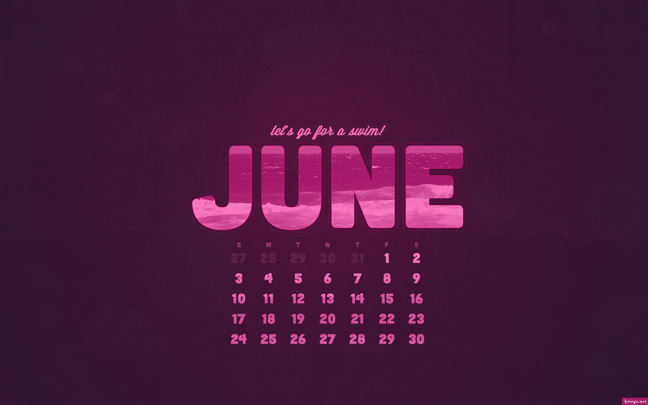 June 2012 Calendar wallpapers (1) #3 - 1280x800