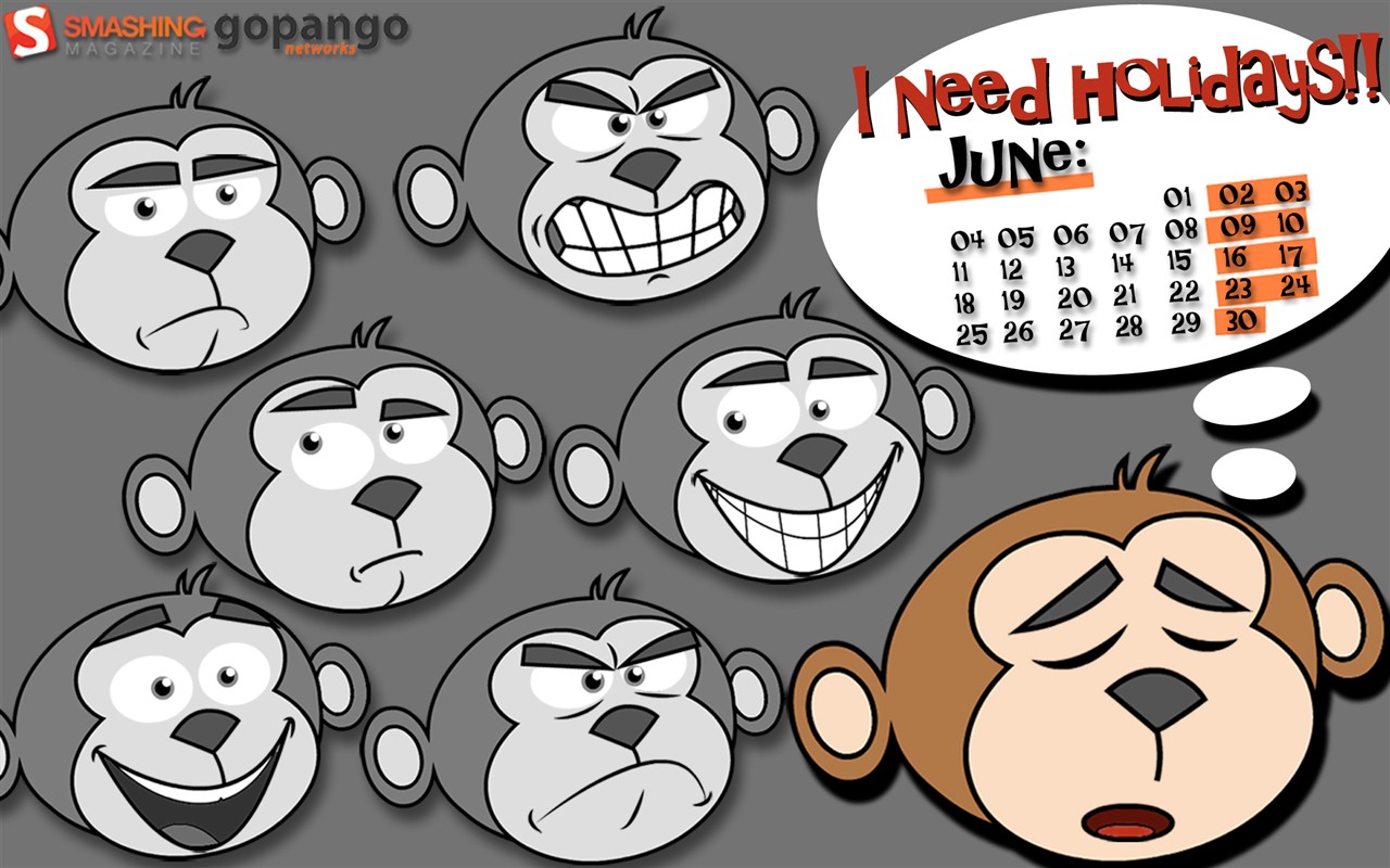 June 2012 Calendar wallpapers (2) #3 - 1280x800