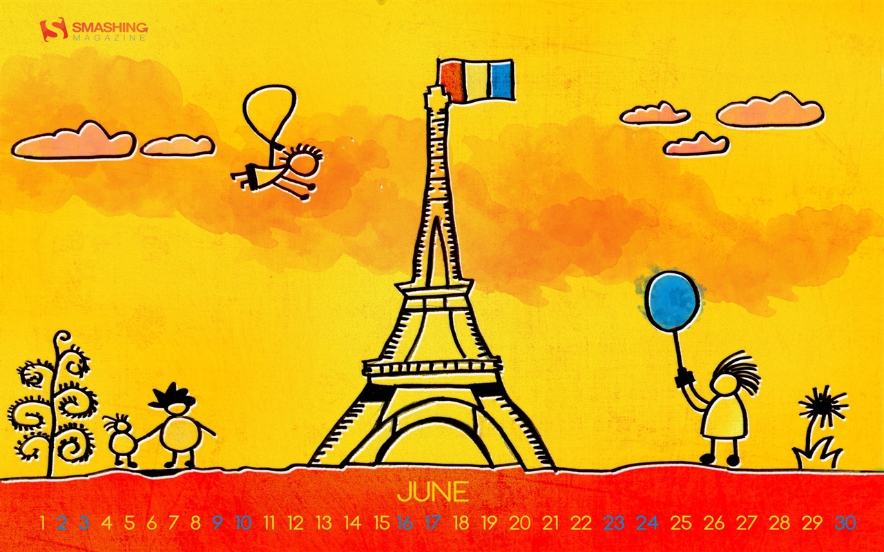 2012年6月 月曆壁紙(二) #9 - 1280x800
