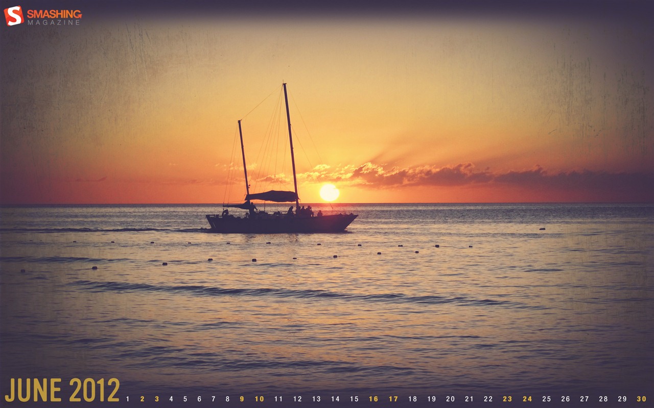 Juni 2012 Kalender Wallpapers (2) #11 - 1280x800