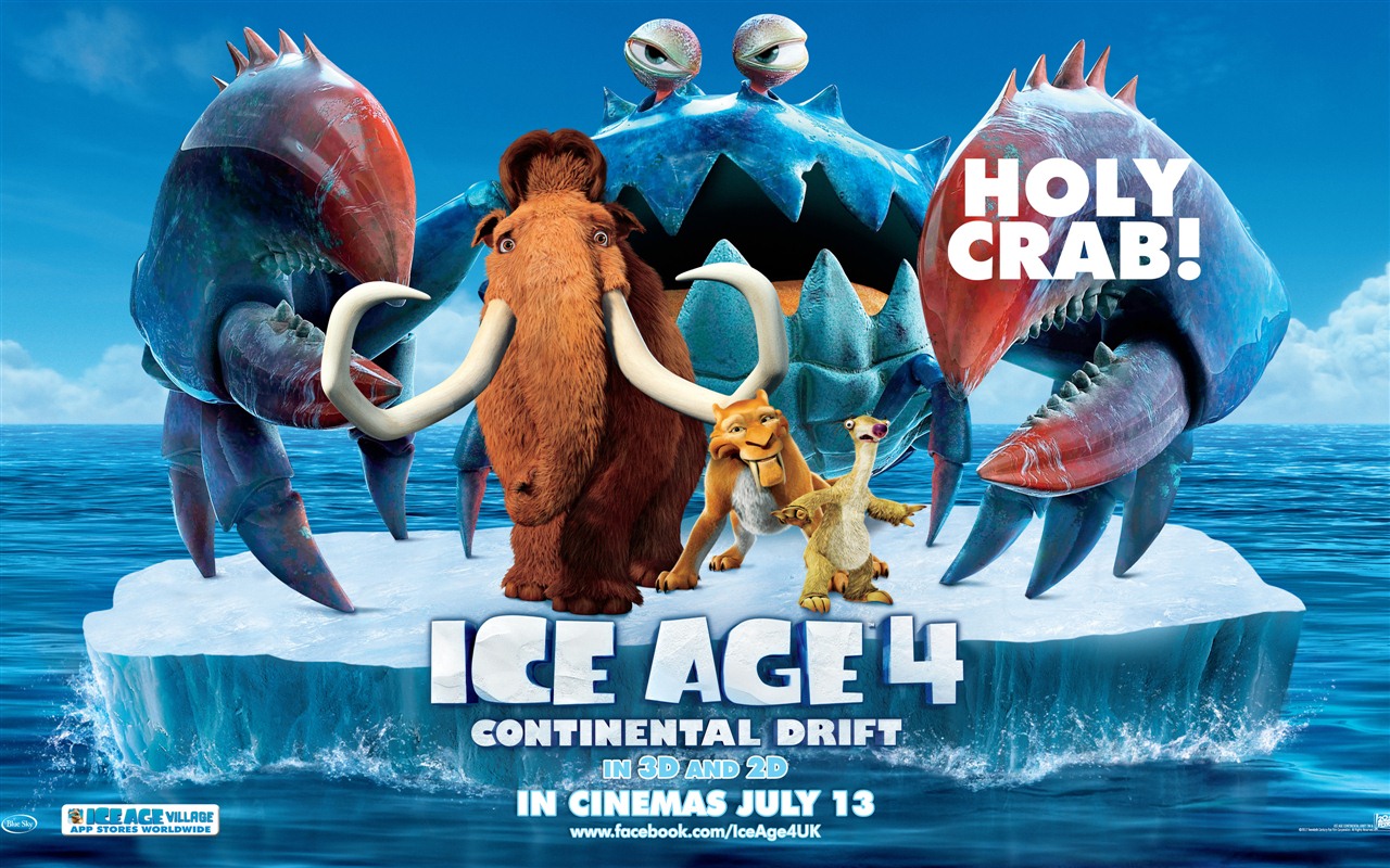 Ice Age 4: Continental Drift 冰川时代4：大陆漂移 高清壁纸1 - 1280x800