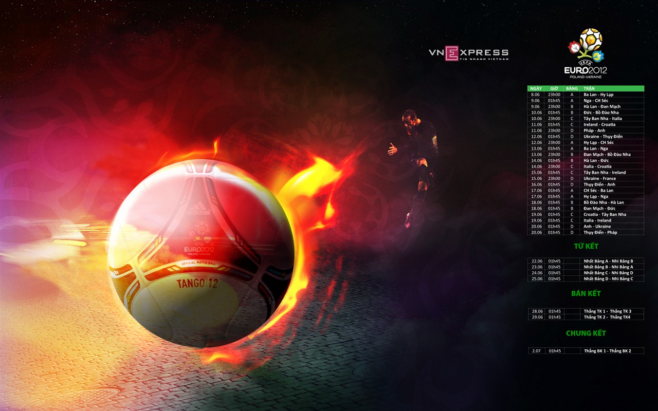 UEFA EURO 2012 欧洲足球锦标赛 高清壁纸(二)20 - 1280x800