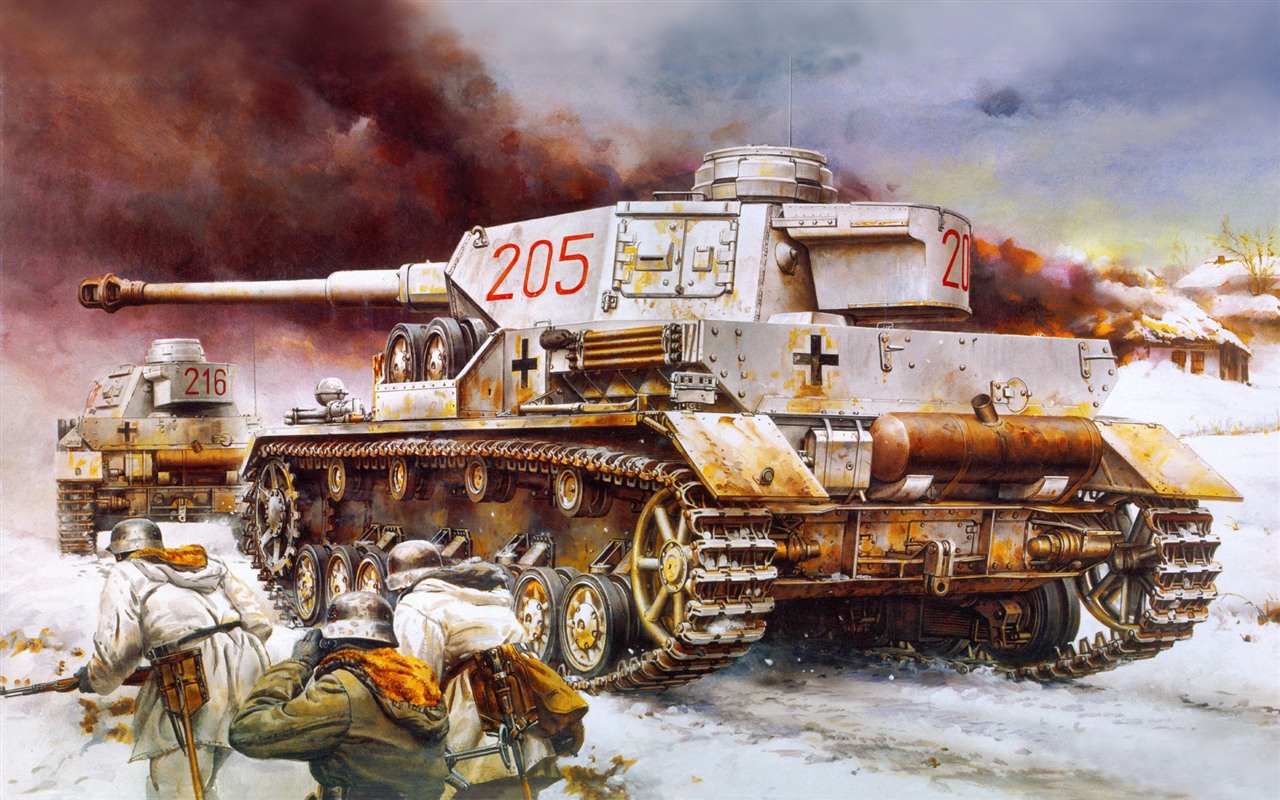 軍事坦克裝甲 高清繪畫壁紙 #15 - 1280x800