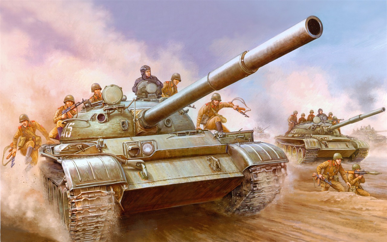 Vojenské tanky, obrněná HD obraz na plochu #16 - 1280x800
