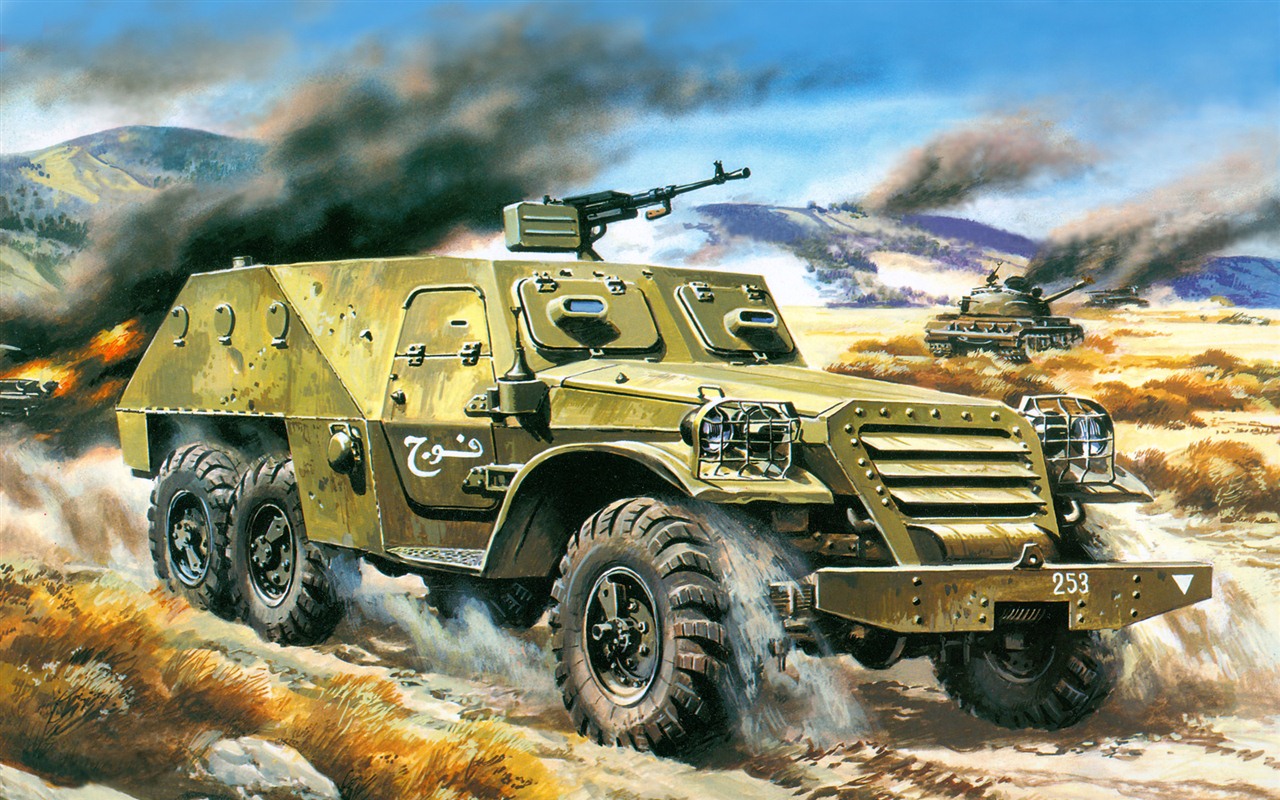 Les chars d'assaut, véhicules blindés de fonds d'écran HD de peinture #17 - 1280x800