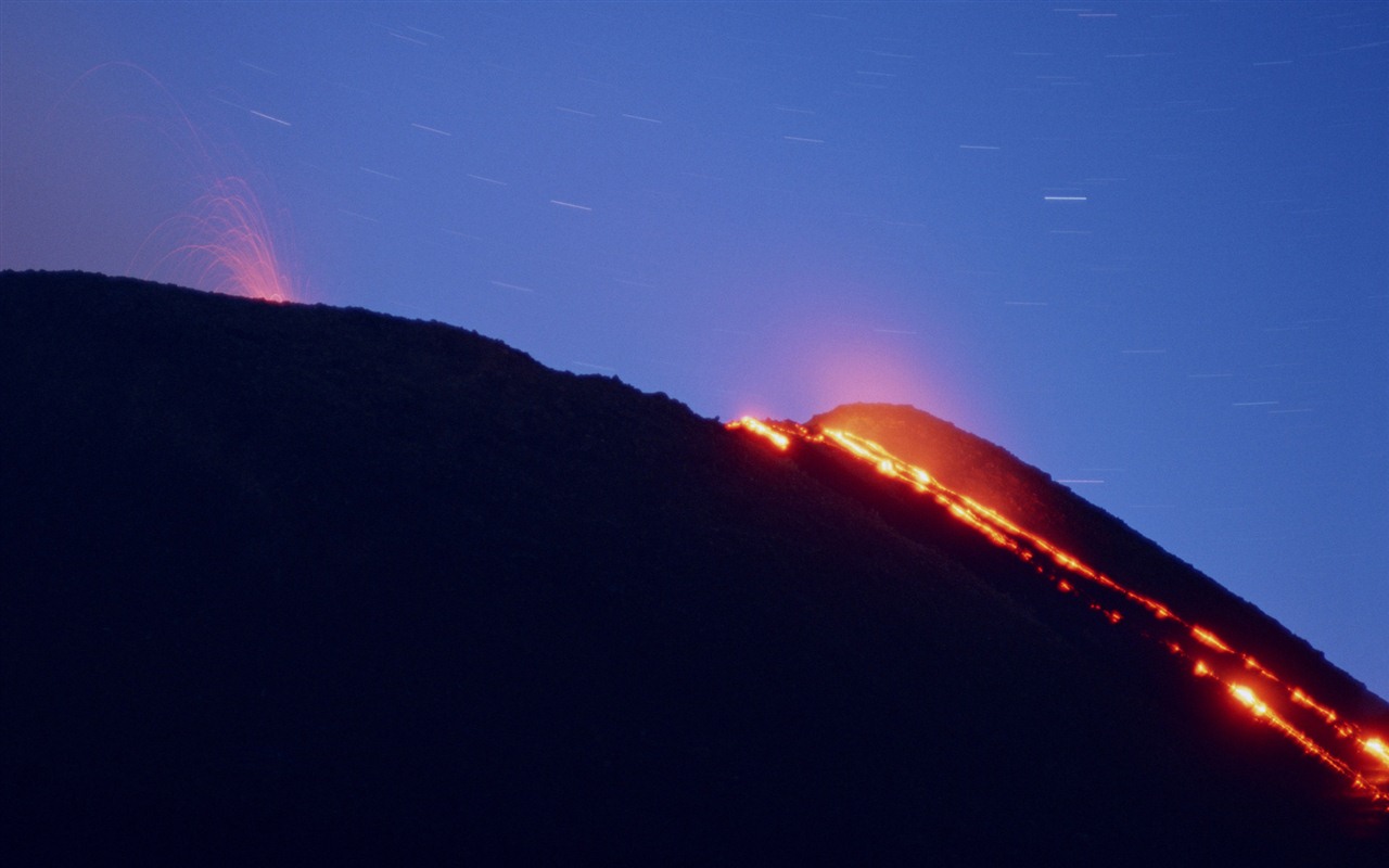 火山噴發的壯麗景觀壁紙 #3 - 1280x800