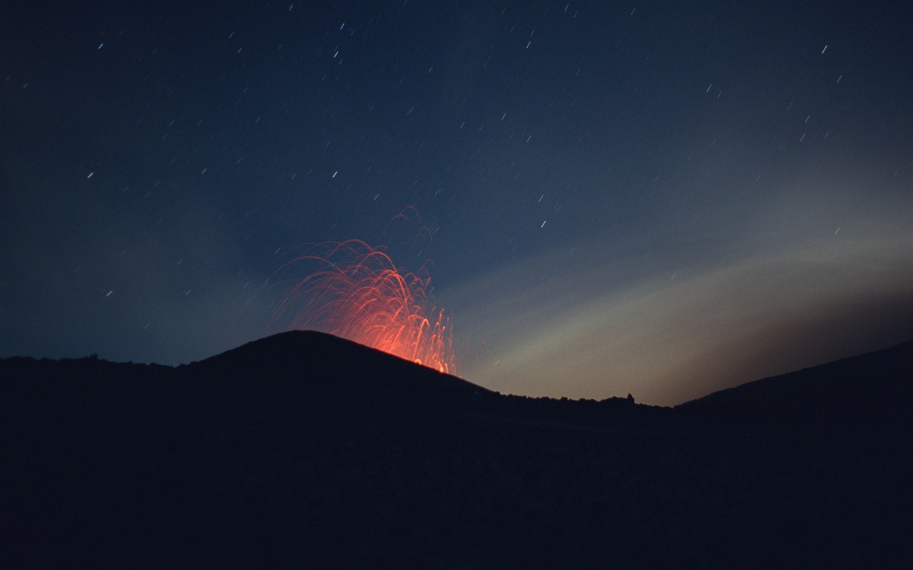 壮大な風景の壁紙の火山噴火 #10 - 1280x800