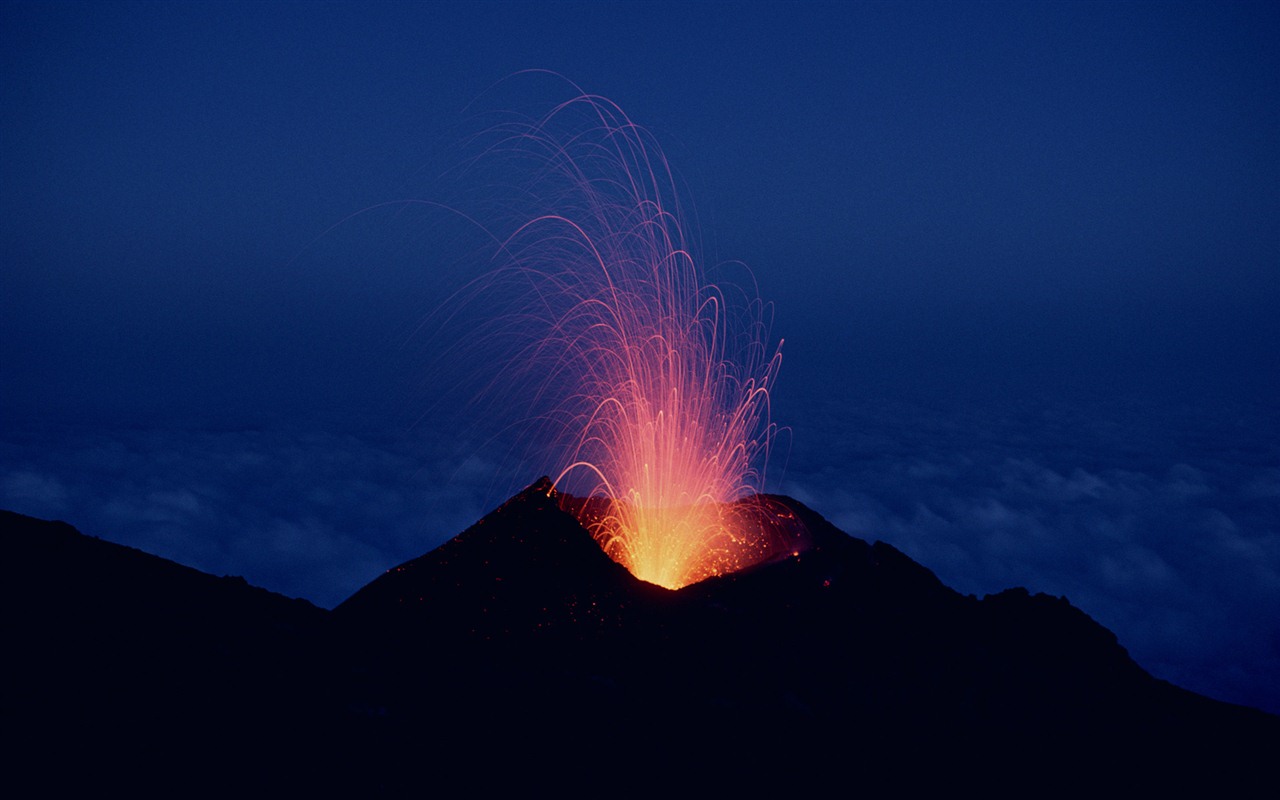 火山噴發的壯麗景觀壁紙 #11 - 1280x800