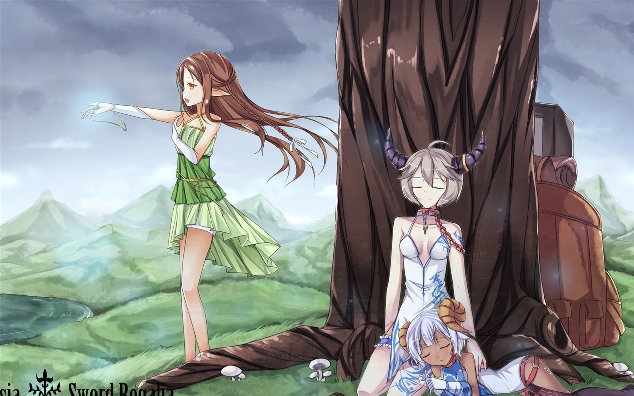 Krásné dívky anime HD Tapety na plochu (2) #1 - 1280x800
