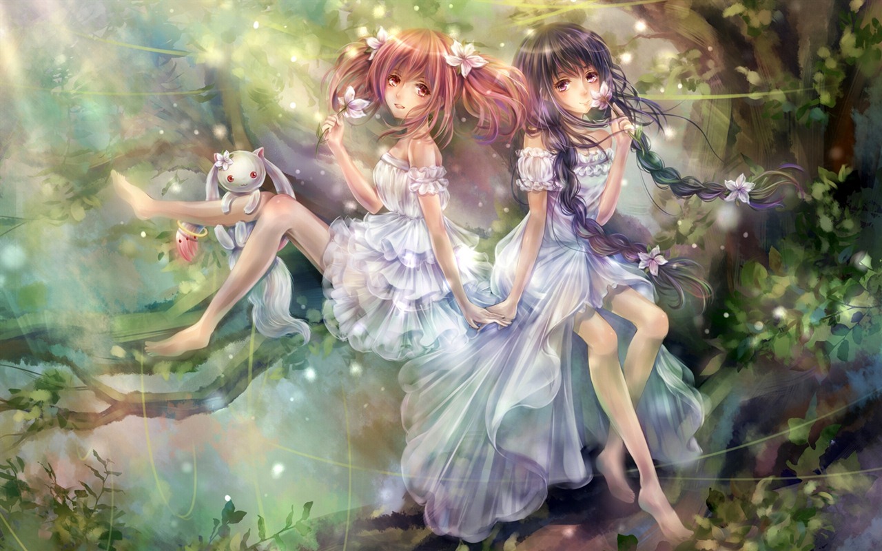 Krásné dívky anime HD Tapety na plochu (2) #12 - 1280x800