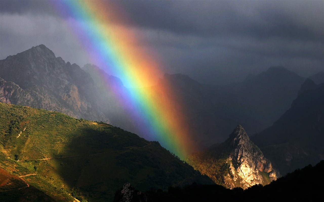 Windows 7 Wallpapers: Arco iris #2 - 1280x800