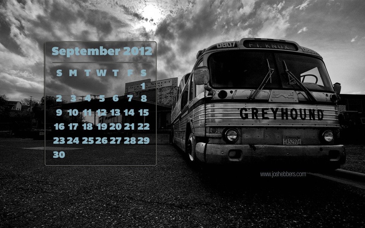 09 2012 Calendar fondo de pantalla (1) #8 - 1280x800